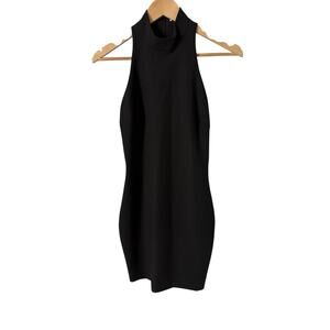 Elizabeth & James Black Sleeveless Formal Dress Mock Neck High Neck Size 2‎
